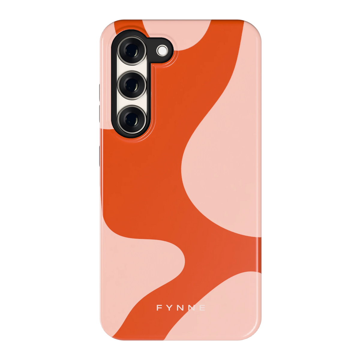 Terracotta Vlekken hoesje voor Galaxy S23, achterkant