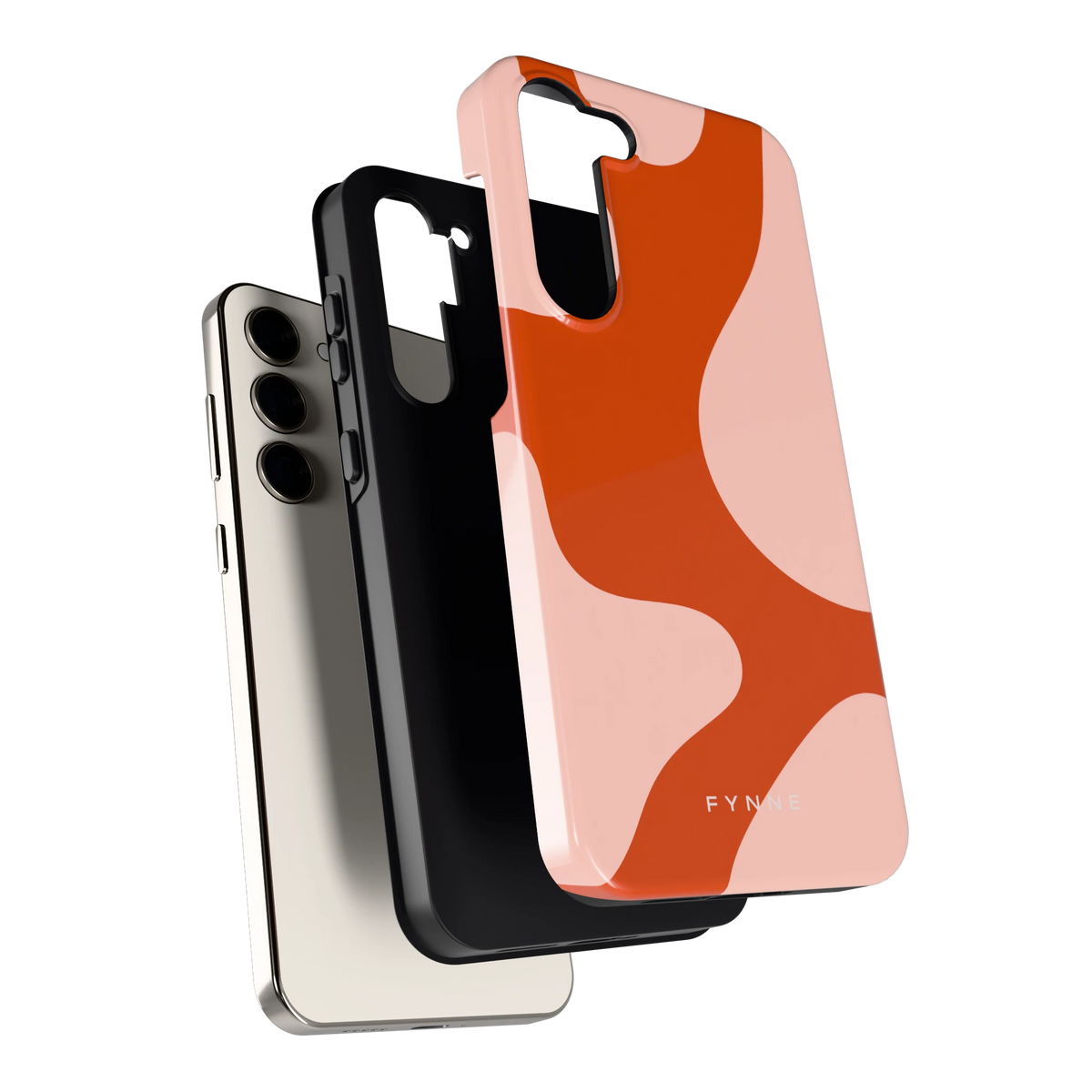 Terracotta Vlekken hoesje voor Galaxy S23+, los van de telefoon