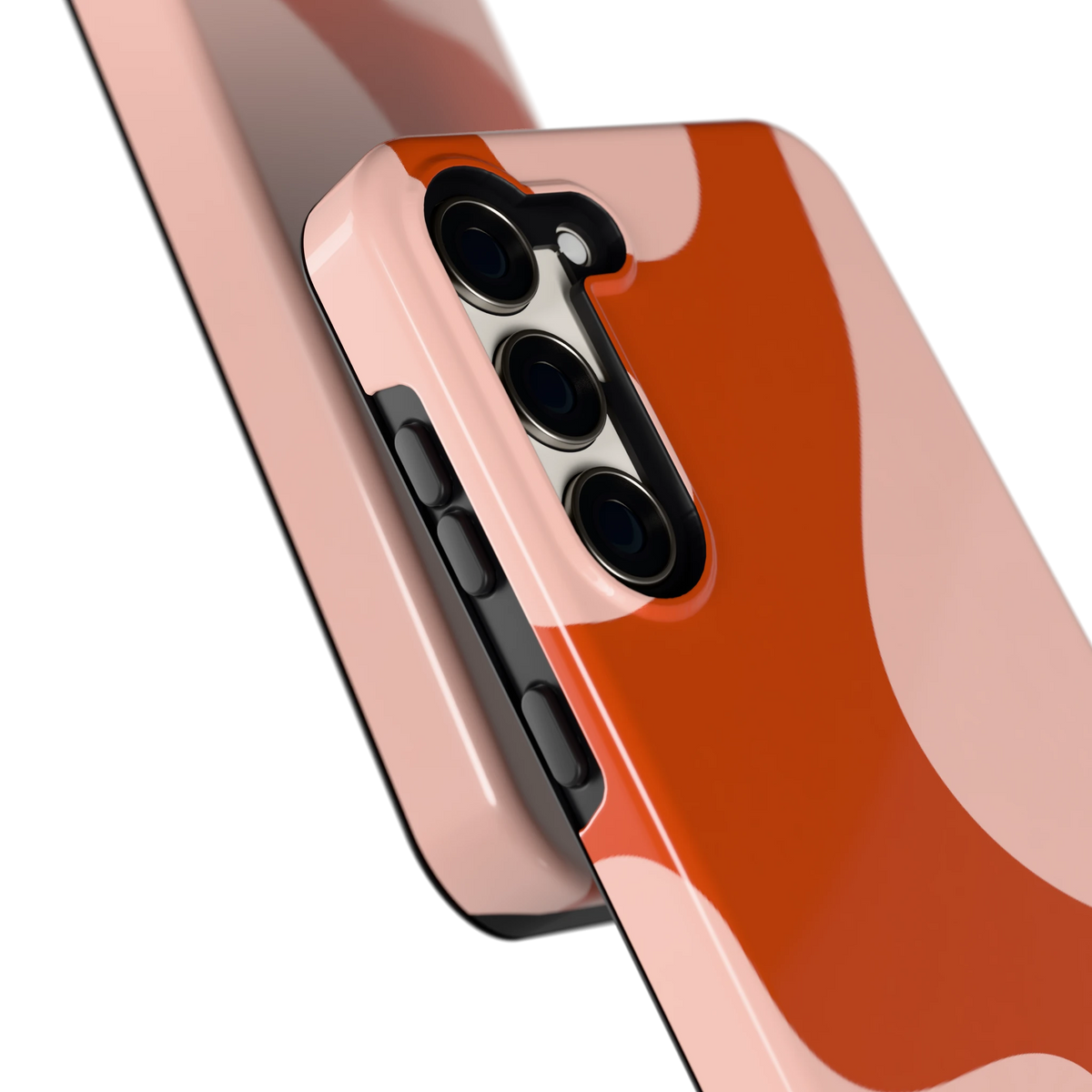 Terracotta Vlekken hoesje voor Galaxy S23+, close-up