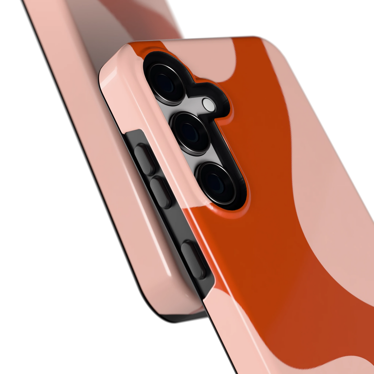 Terracotta Vlekken hoesje voor Galaxy S24, close-up