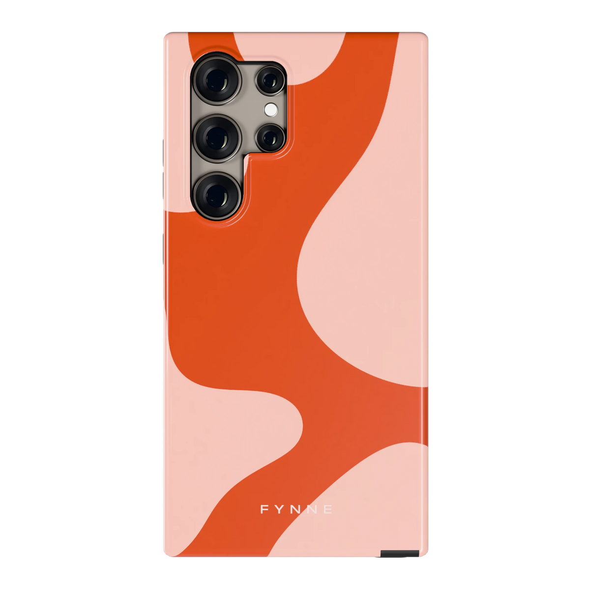 Terracotta Vlekken hoesje voor Galaxy S24 Ultra, achterkant