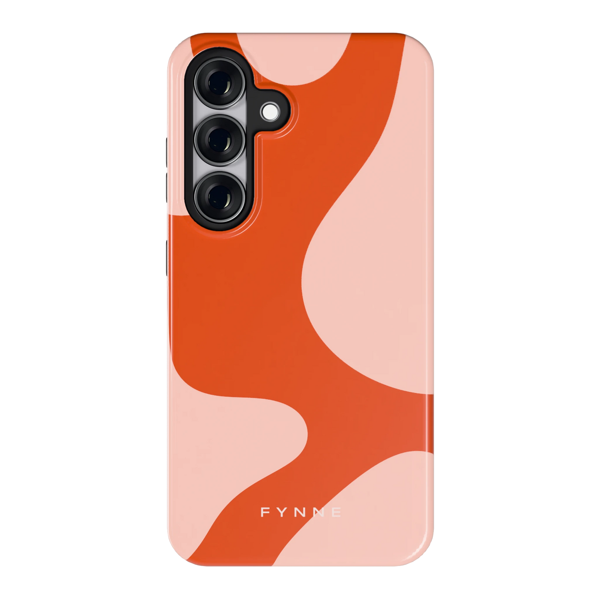Terracotta Vlekken hoesje voor Galaxy S25, achterkant