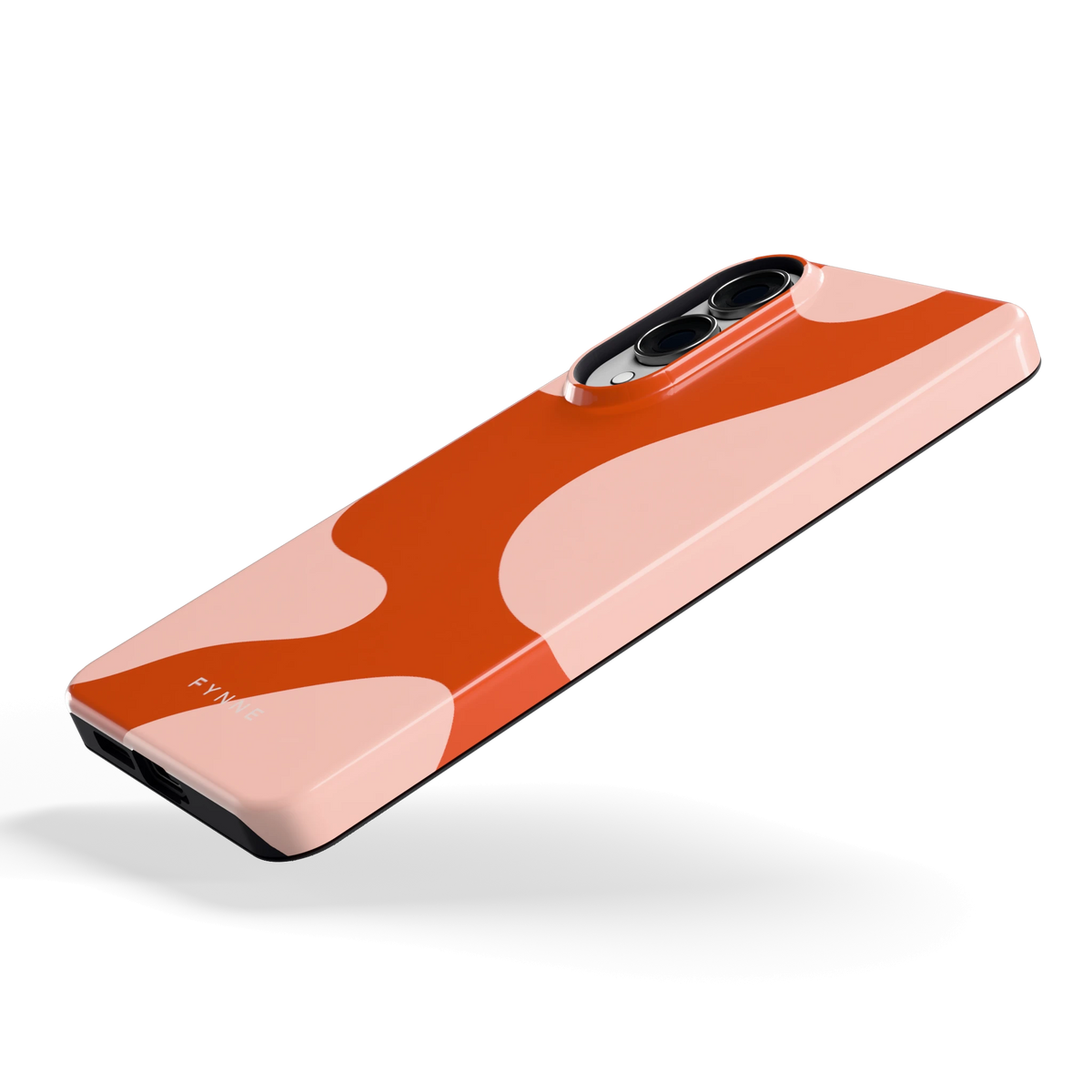 Terracotta Vlekken hoesje voor Galaxy S25 Edge, schuin