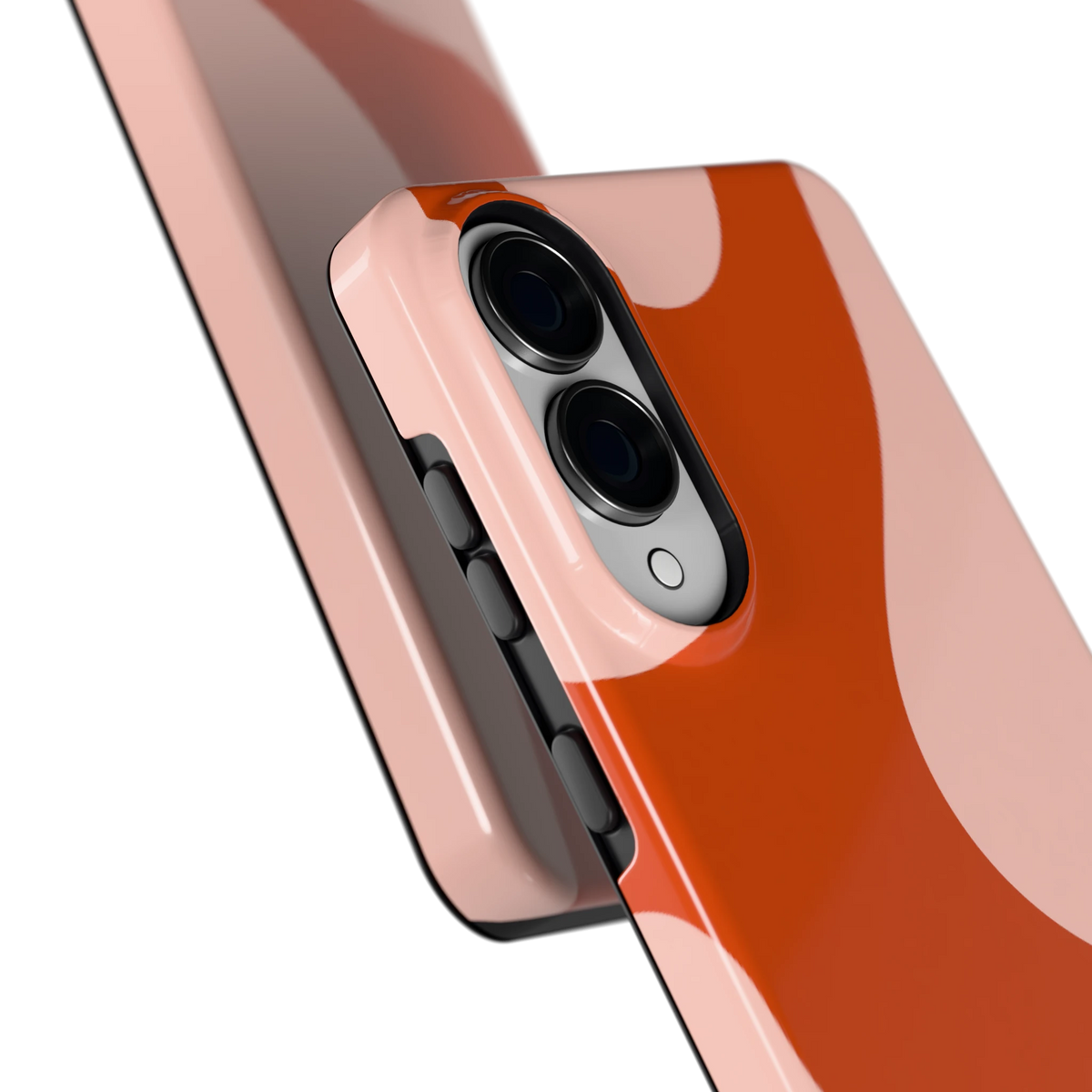 Terracotta Vlekken hoesje voor Galaxy S25 Edge, close-up