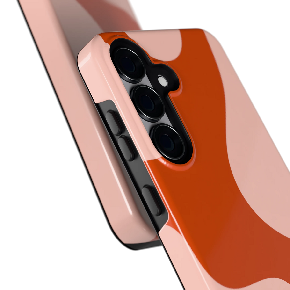 Terracotta Vlekken hoesje voor Galaxy S25, close-up