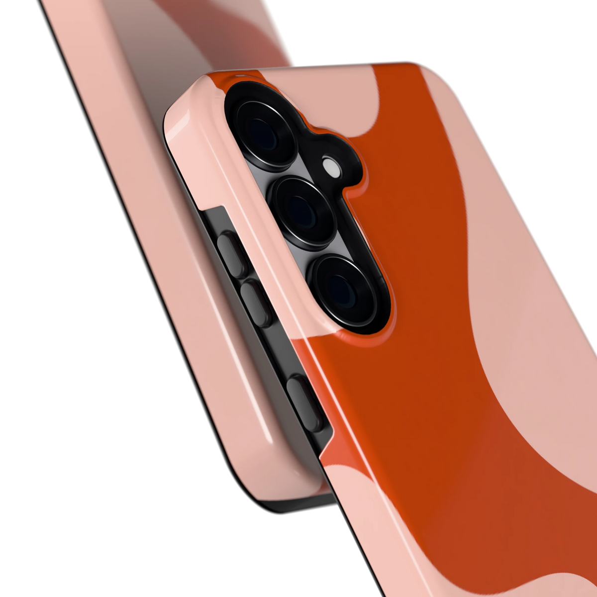 Terracotta Vlekken hoesje voor Galaxy S25+, close-up
