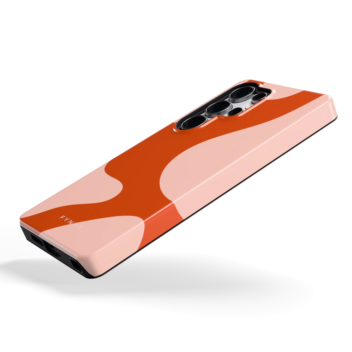 Terracotta Vlekken hoesje voor Galaxy S25 Ultra, schuin