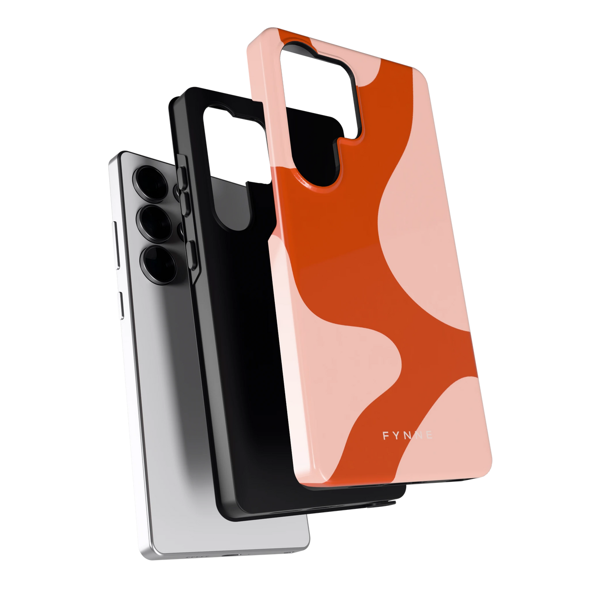 Terracotta Vlekken hoesje voor Galaxy S25 Ultra, los van de telefoon