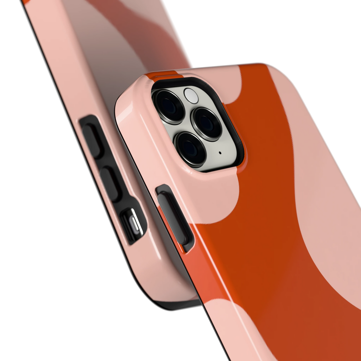 Terracotta Vlekken hoesje voor iPhone 11 Pro Max, close-up