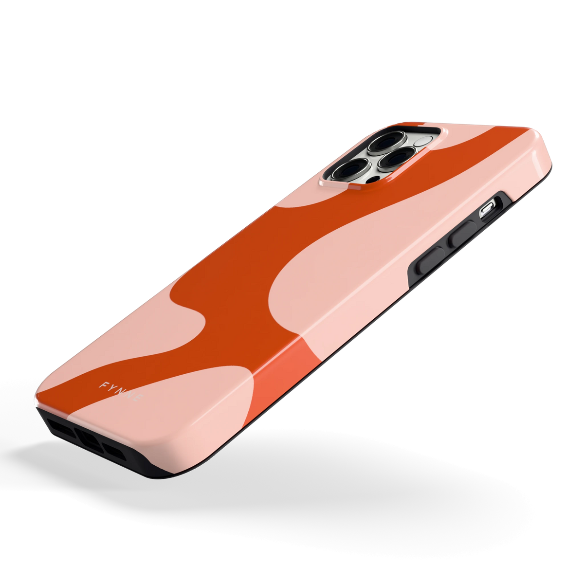 Terracotta Vlekken hoesje voor iPhone 12 Pro Max, schuin