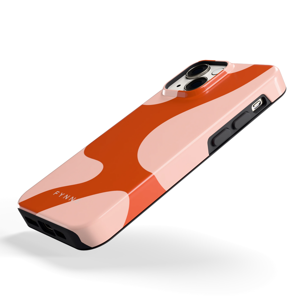 Terracotta Vlekken hoesje voor iPhone 13 mini, schuin