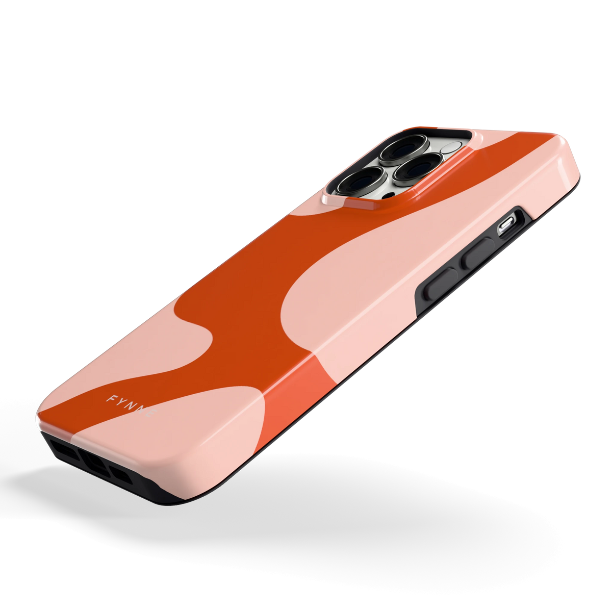 Terracotta Vlekken hoesje voor iPhone 13 Pro, schuin