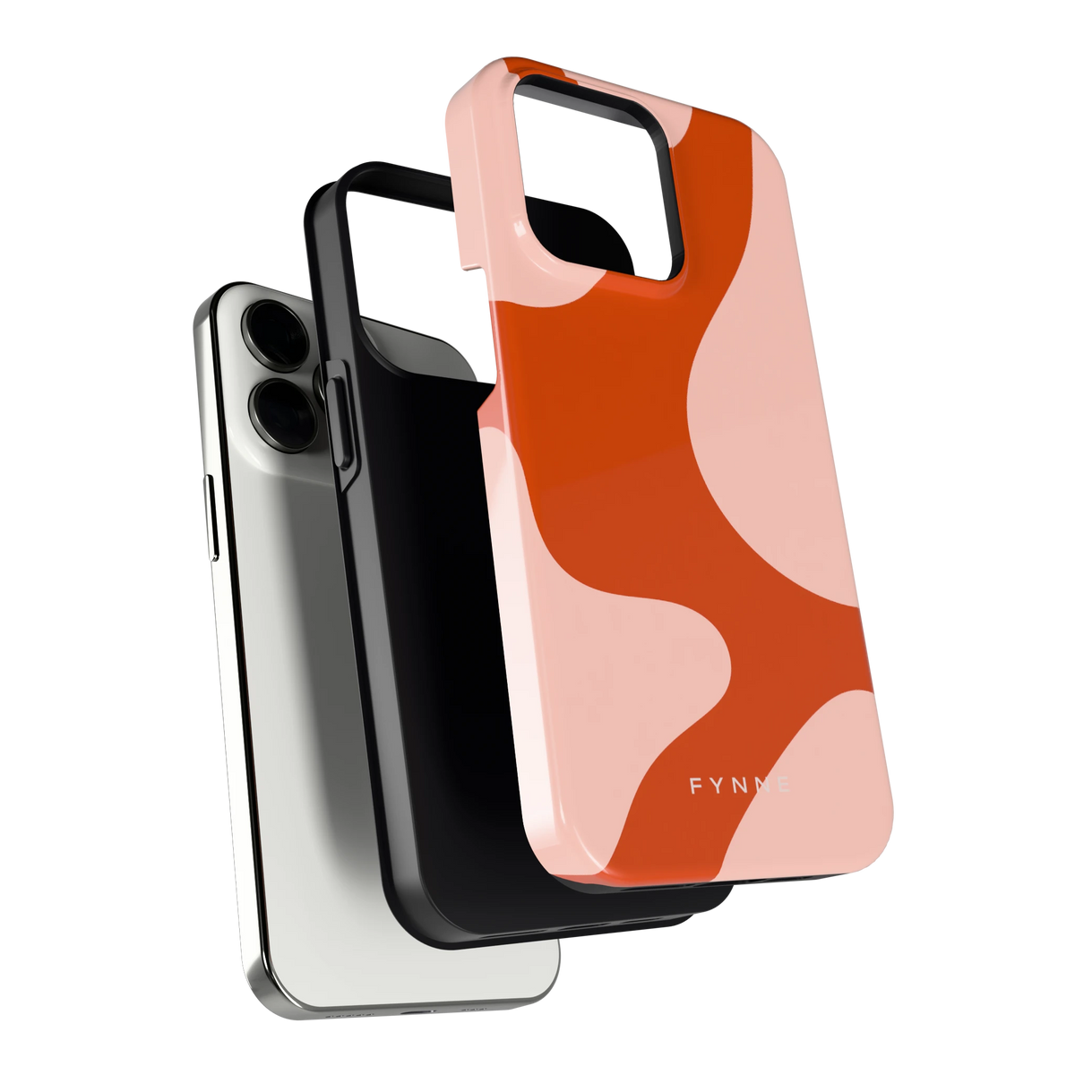Terracotta Vlekken hoesje voor iPhone 13 Pro, los van de telefoon