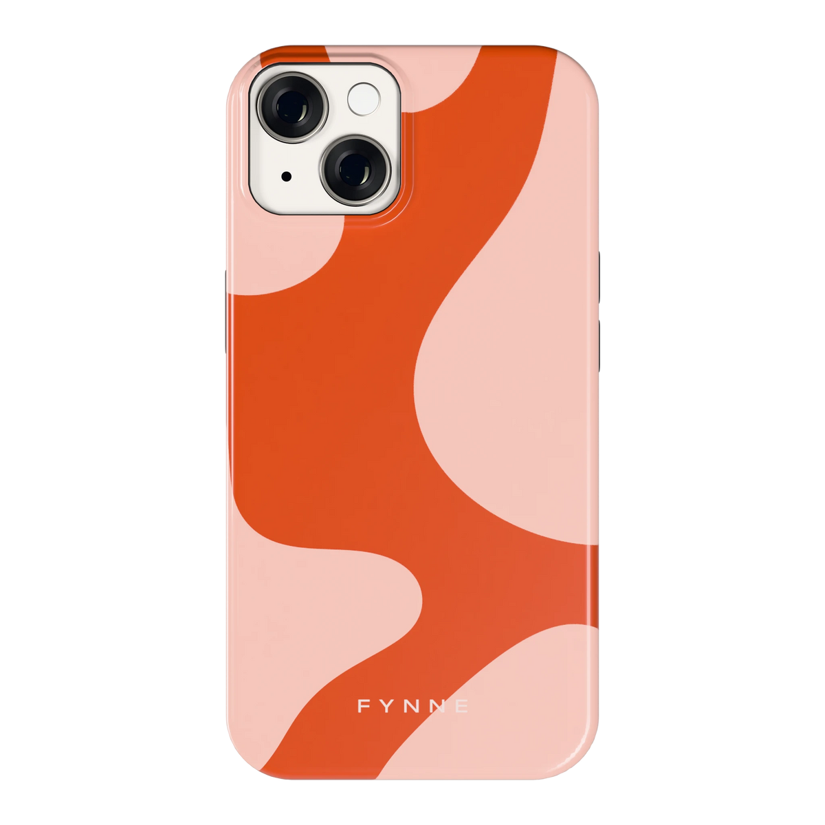 Terracotta Vlekken hoesje voor iPhone 14, achterkant