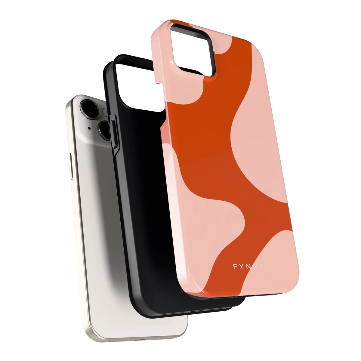 Terracotta Vlekken hoesje voor iPhone 14 Plus, los van de telefoon