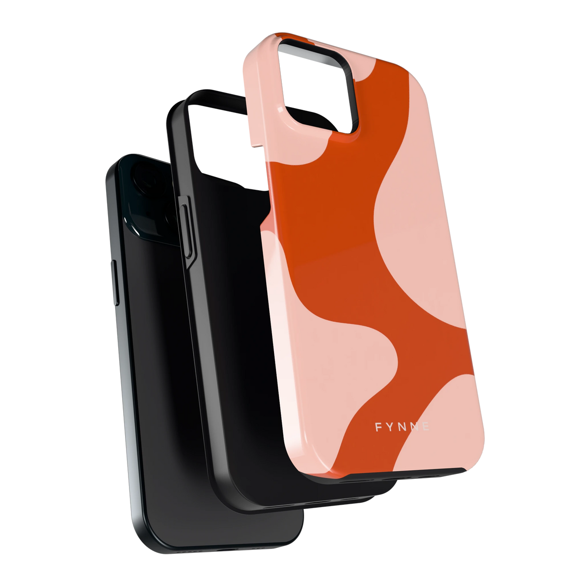 Terracotta Vlekken hoesje voor iPhone 15, los van de telefoon