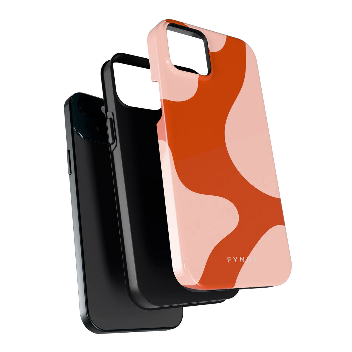 Terracotta Vlekken hoesje voor iPhone 15 Plus, los van de telefoon
