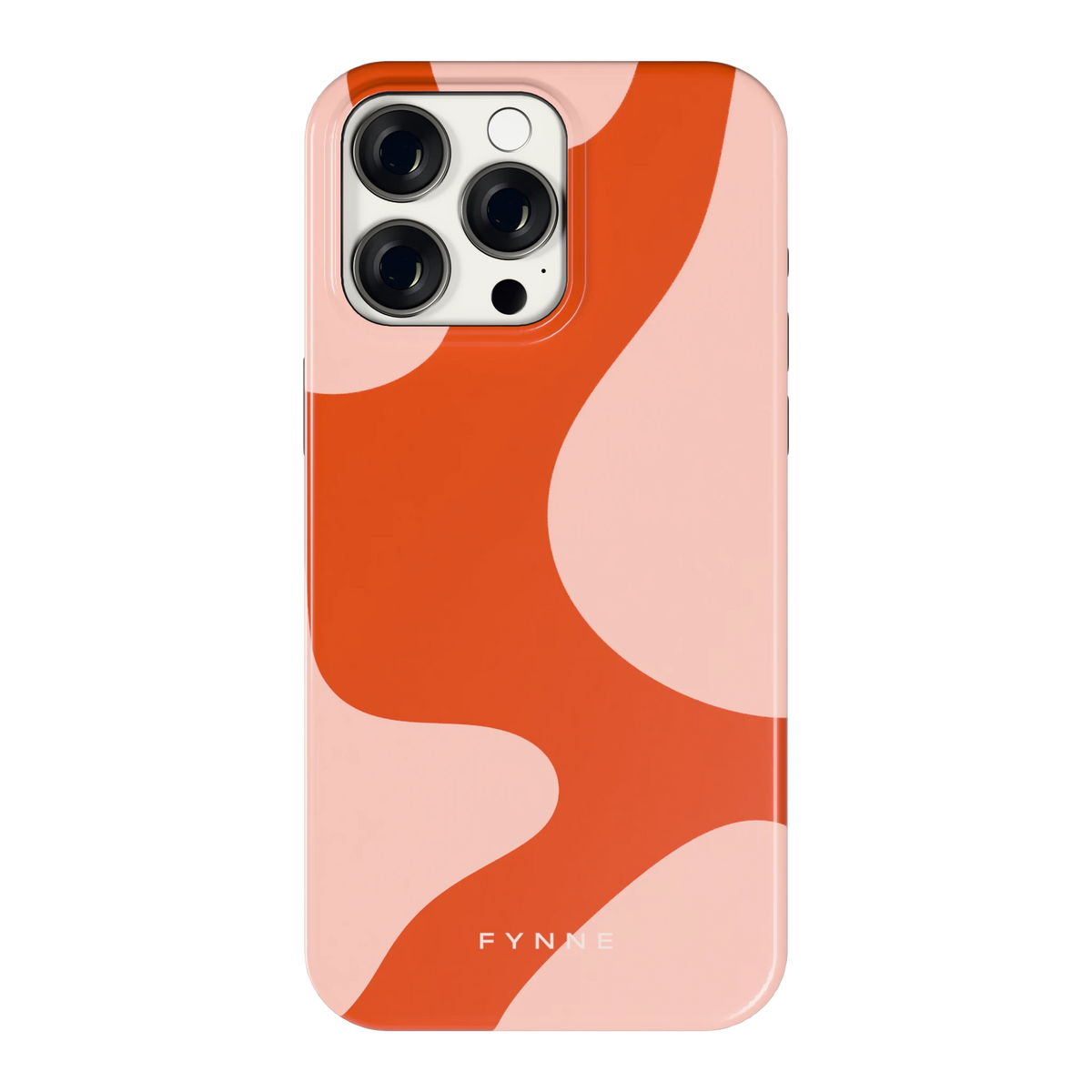 Terracotta Vlekken hoesje voor iPhone 15 Pro Max, achterkant