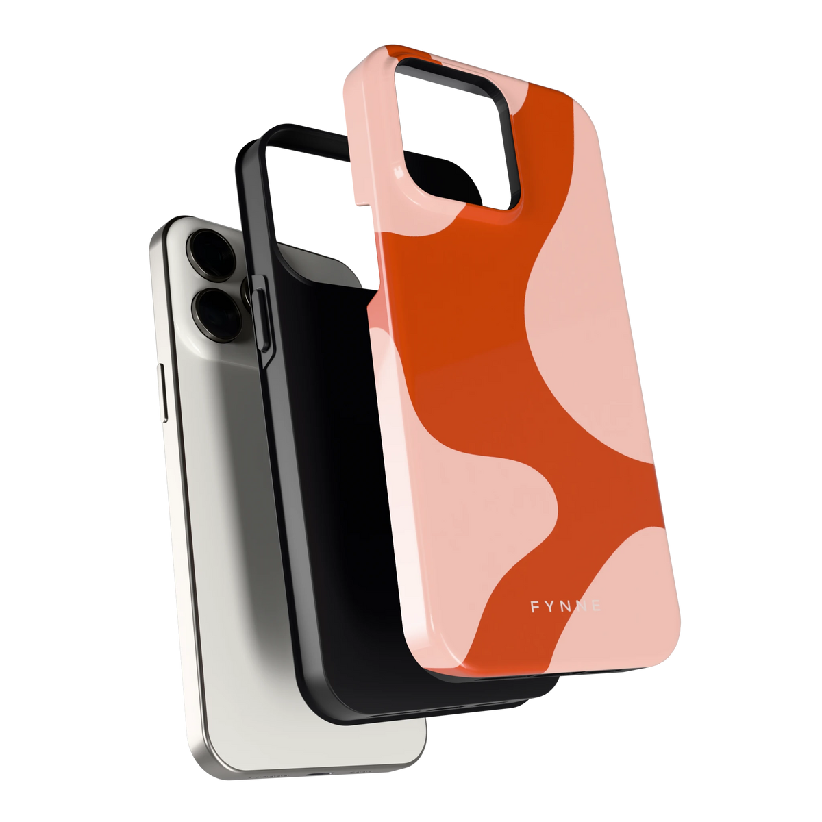 Terracotta Vlekken hoesje voor iPhone 15 Pro Max, los van de telefoon