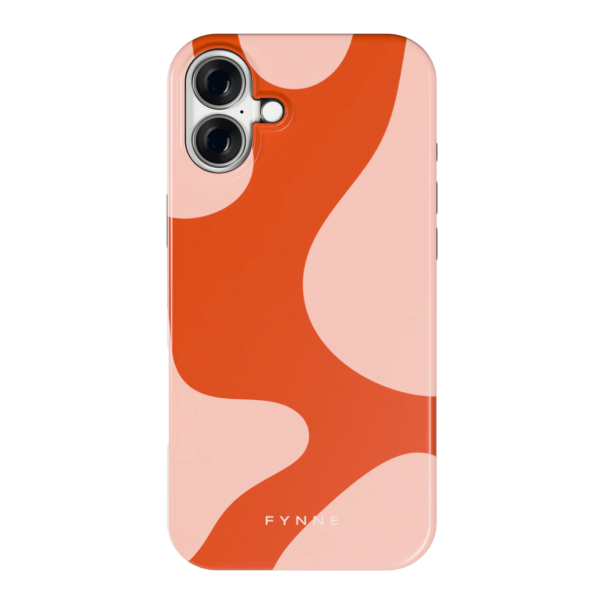 Terracotta Vlekken hoesje voor iPhone 16 Plus, achterkant