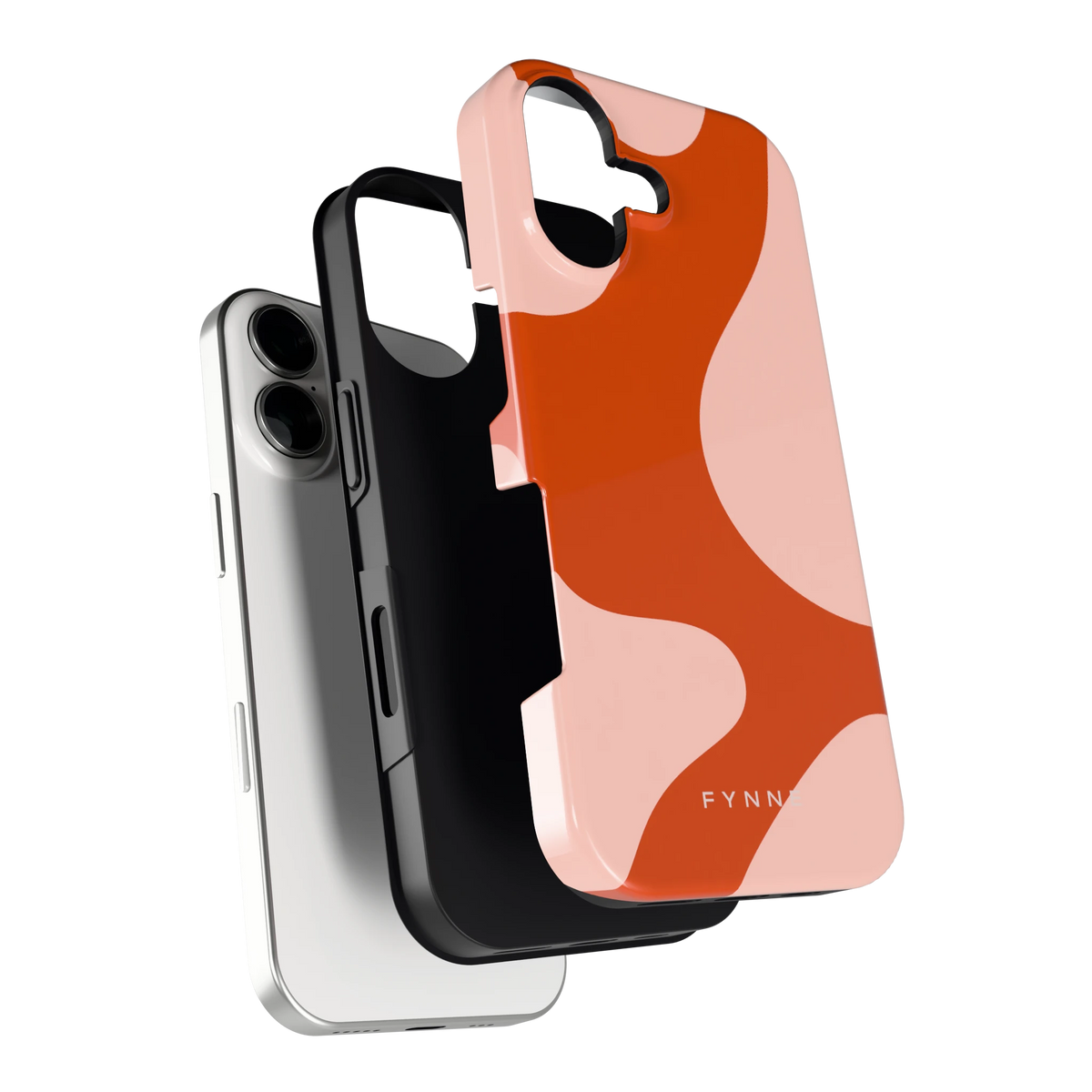 Terracotta Vlekken hoesje voor iPhone 17, los van de telefoon