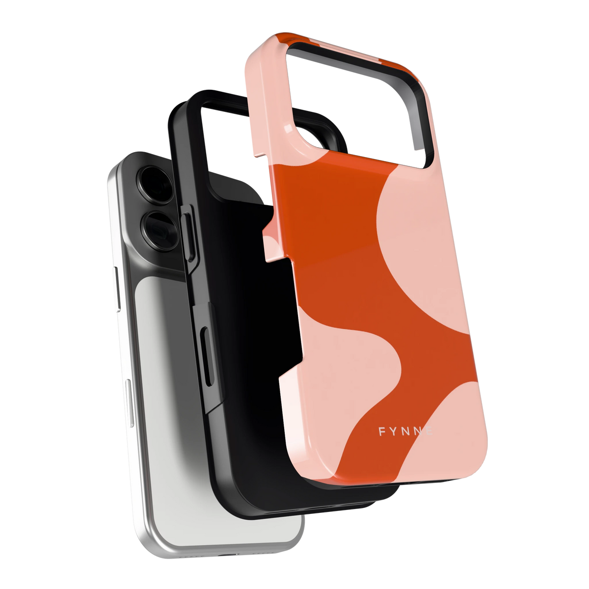 Terracotta Vlekken hoesje voor iPhone 17 Pro, los van de telefoon
