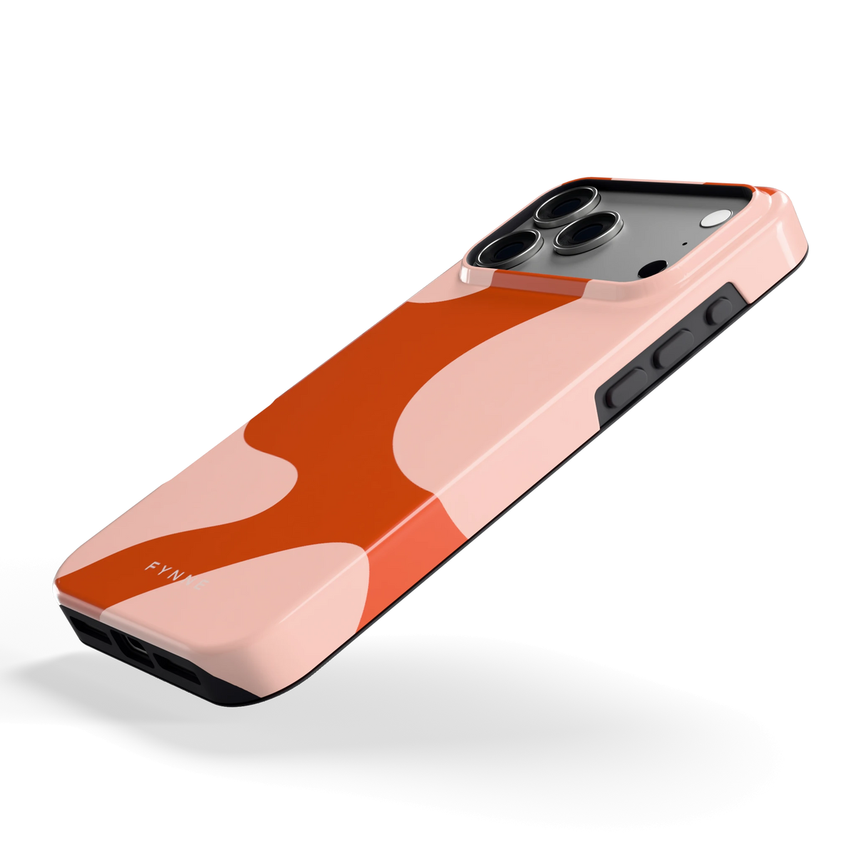 Terracotta Vlekken hoesje voor iPhone 17 Pro Max, schuin