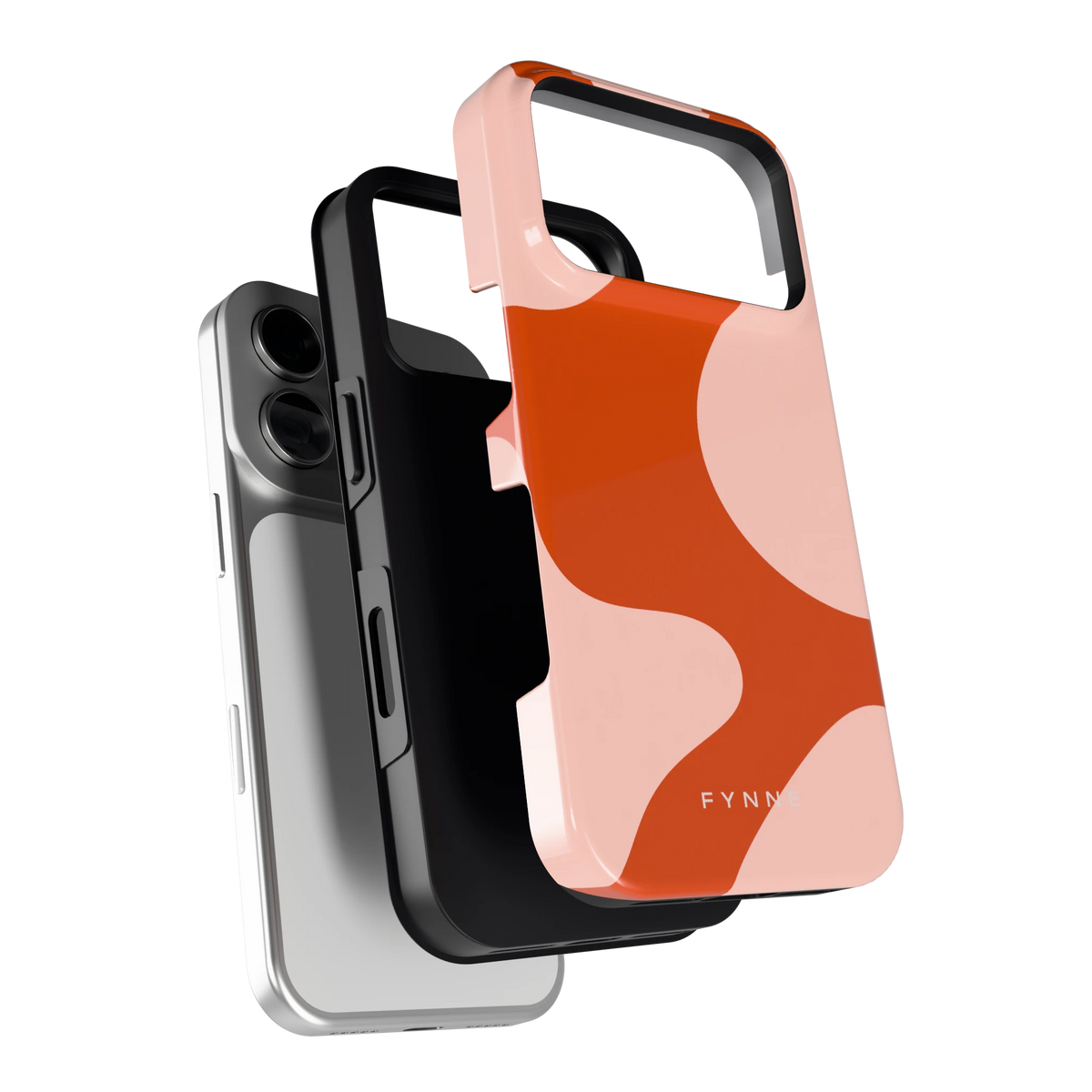 Terracotta Vlekken hoesje voor iPhone 18 Pro, los van de telefoon