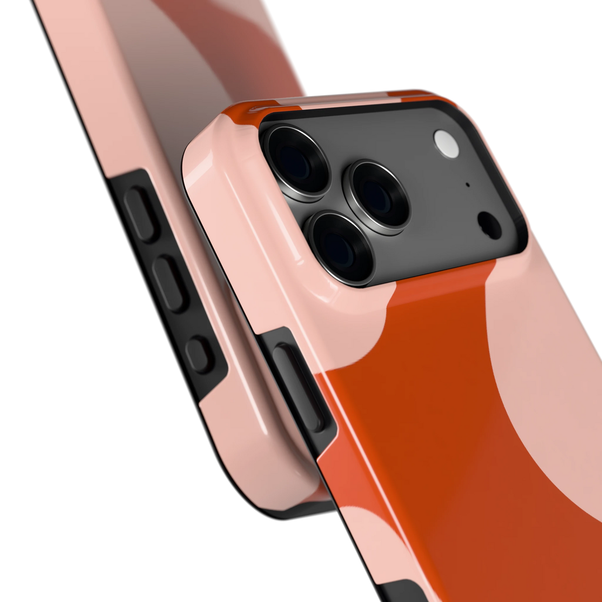 Terracotta Vlekken hoesje voor iPhone 18 Pro Max, close-up