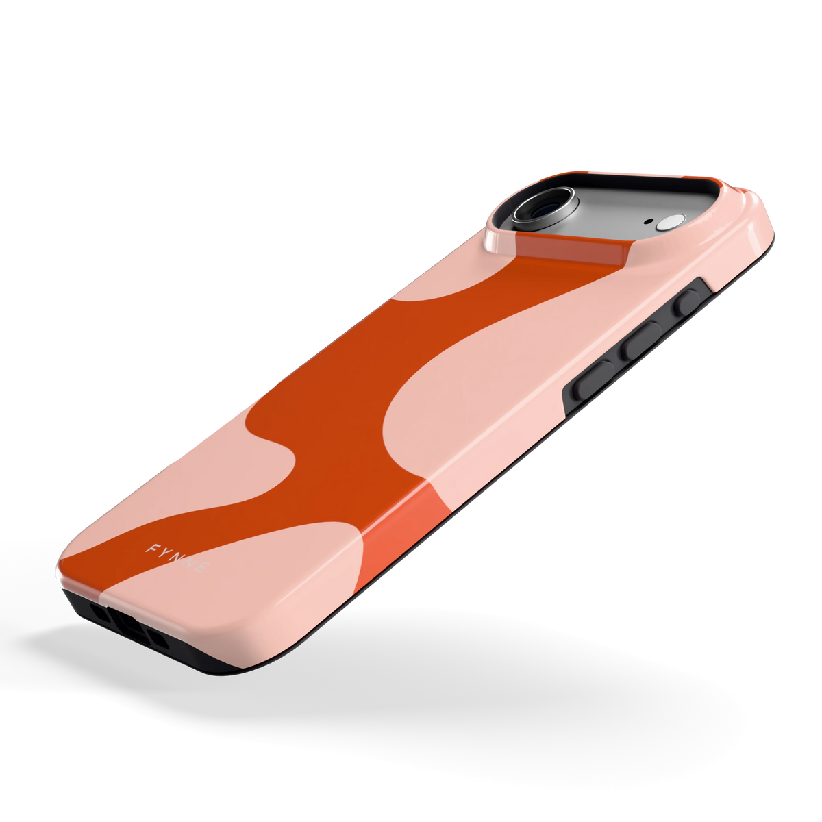 Terracotta Vlekken hoesje voor iPhone Air, schuin