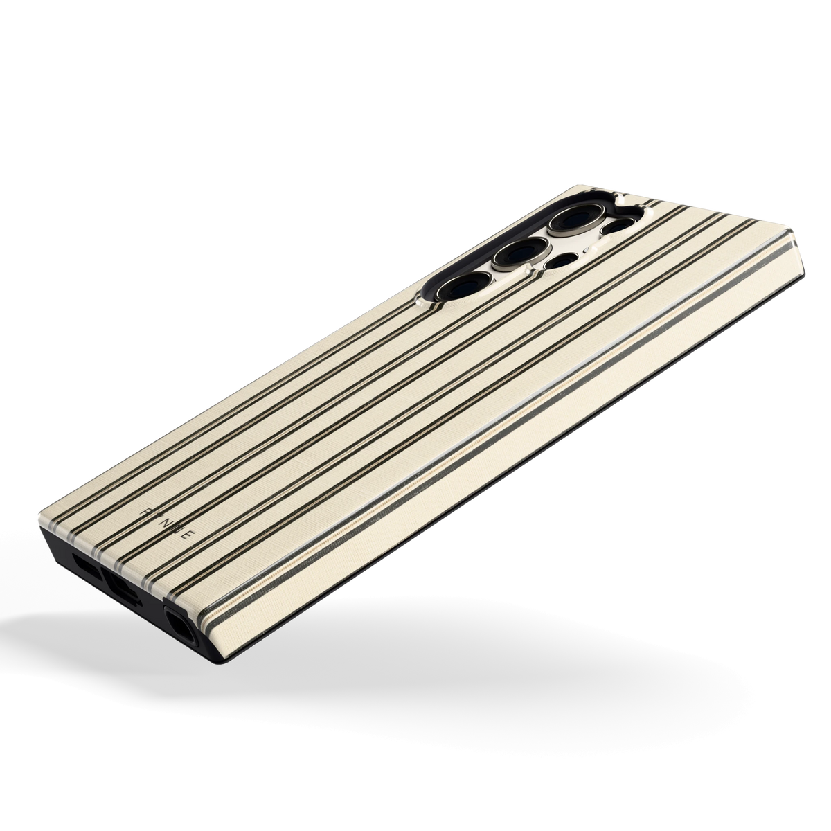 Klassieke Strepen hoesje voor Galaxy S23 Ultra, schuin