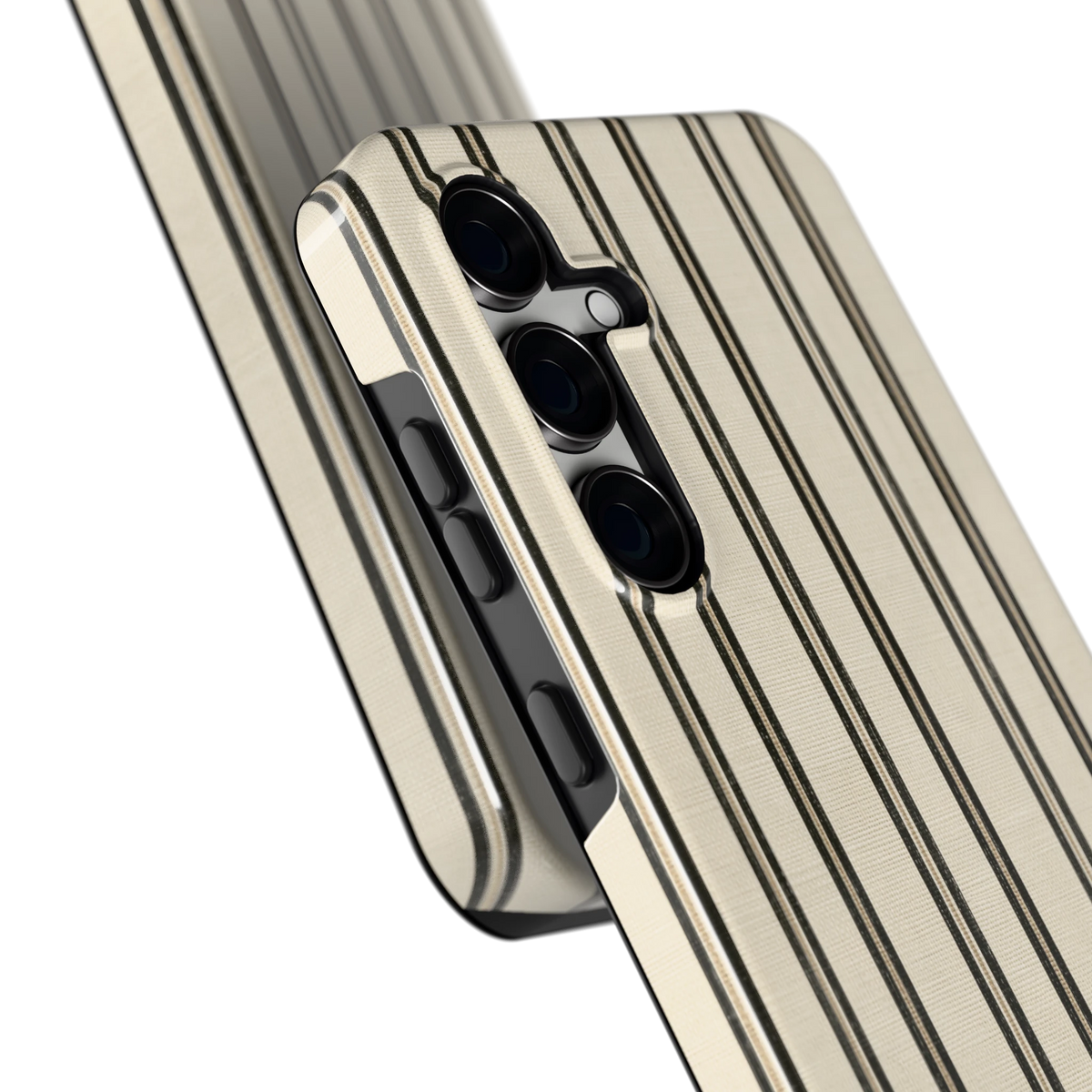 Klassieke Strepen hoesje voor Galaxy S24 FE, close-up
