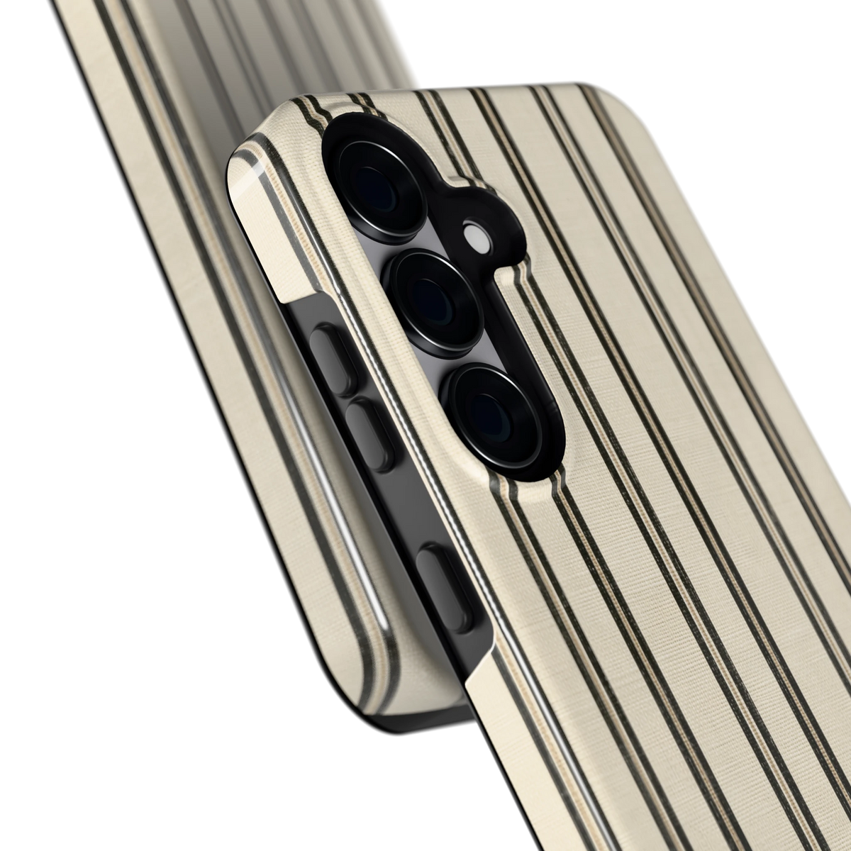Klassieke Strepen hoesje voor Galaxy S25, close-up