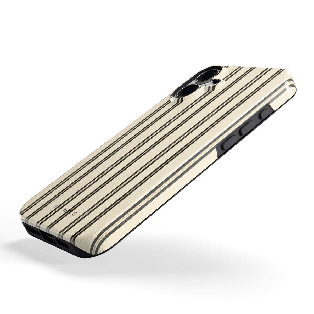 Klassieke Strepen hoesje voor iPhone 16 Plus, schuin