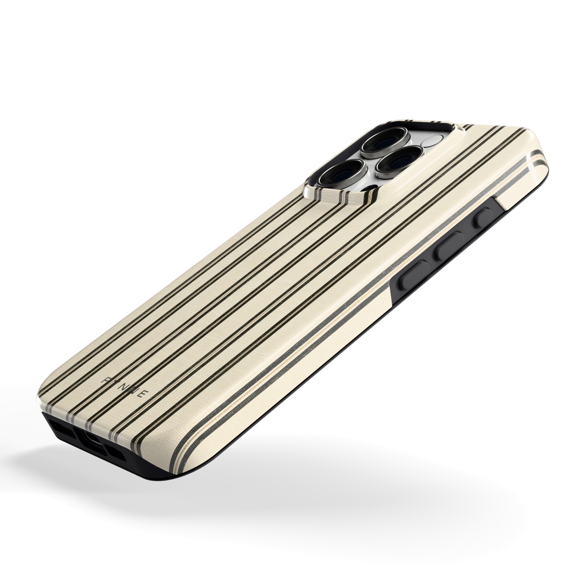 Klassieke Strepen hoesje voor iPhone 16 Pro, schuin