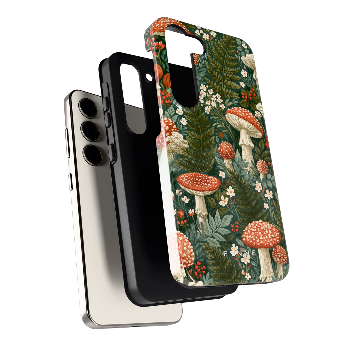 Vliegenzwammenbos hoesje voor Galaxy S23, los van de telefoon