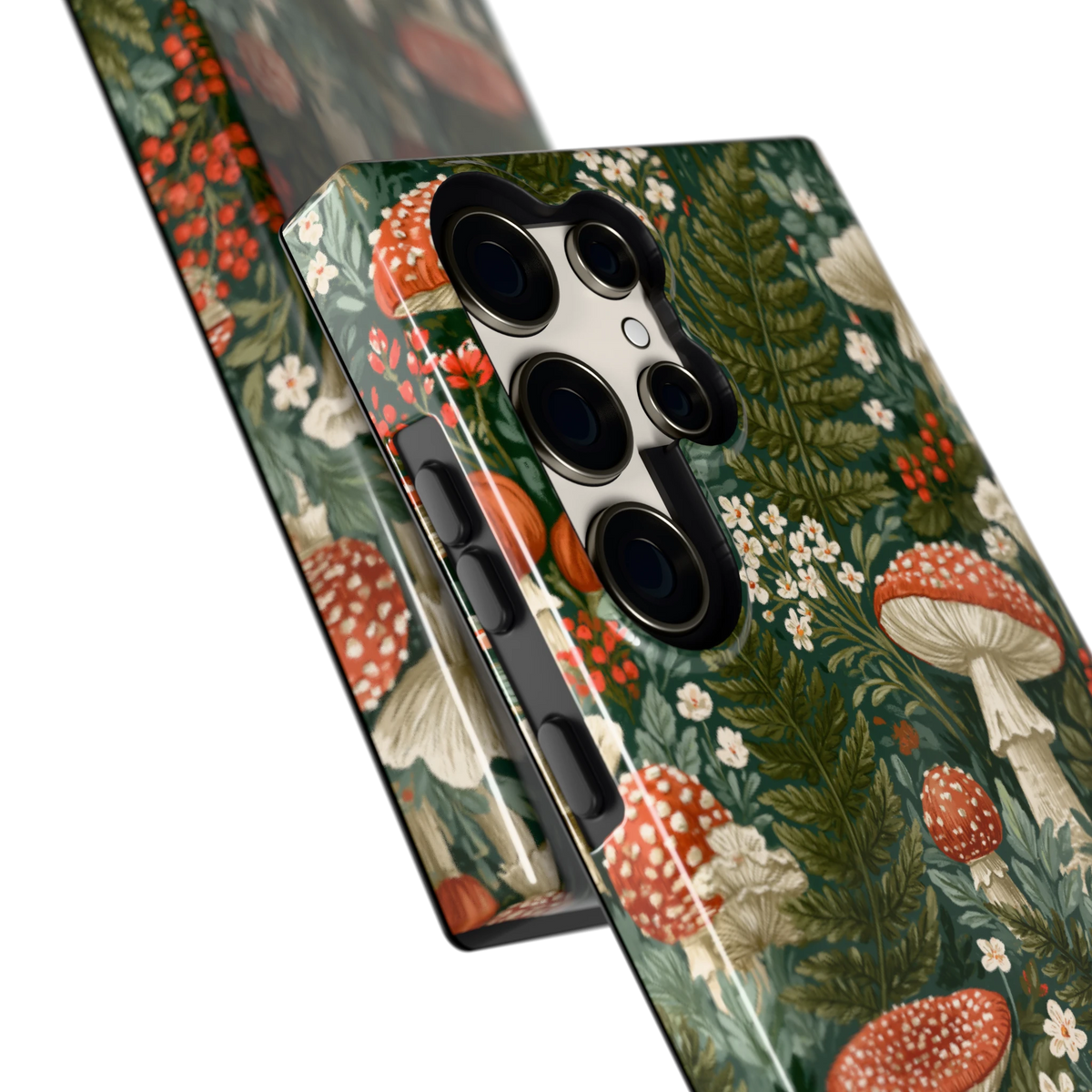 Vliegenzwammenbos hoesje voor Galaxy S23 Ultra, close-up