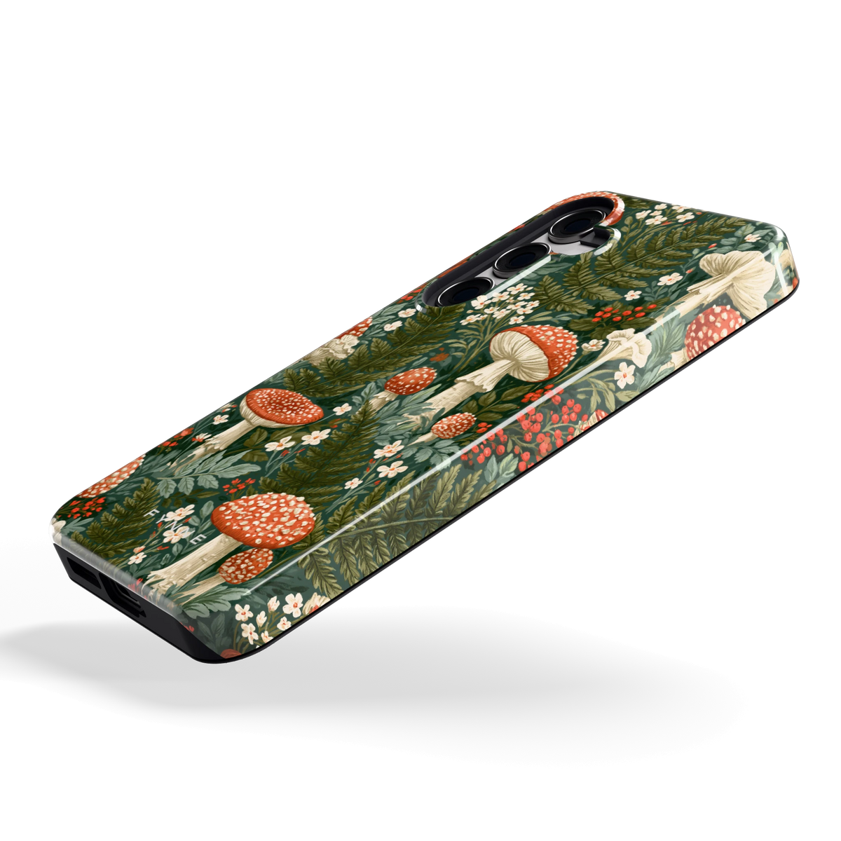 Vliegenzwammenbos hoesje voor Galaxy S24, schuin