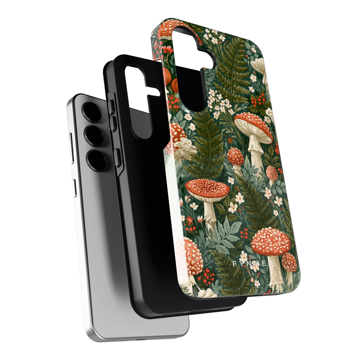 Vliegenzwammenbos hoesje voor Galaxy S24, los van de telefoon