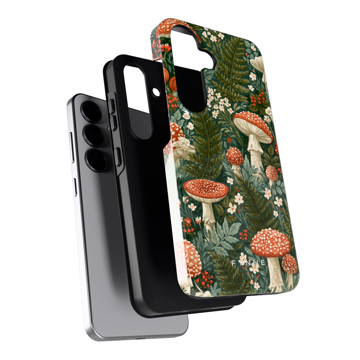 Vliegenzwammenbos hoesje voor Galaxy S25, los van de telefoon