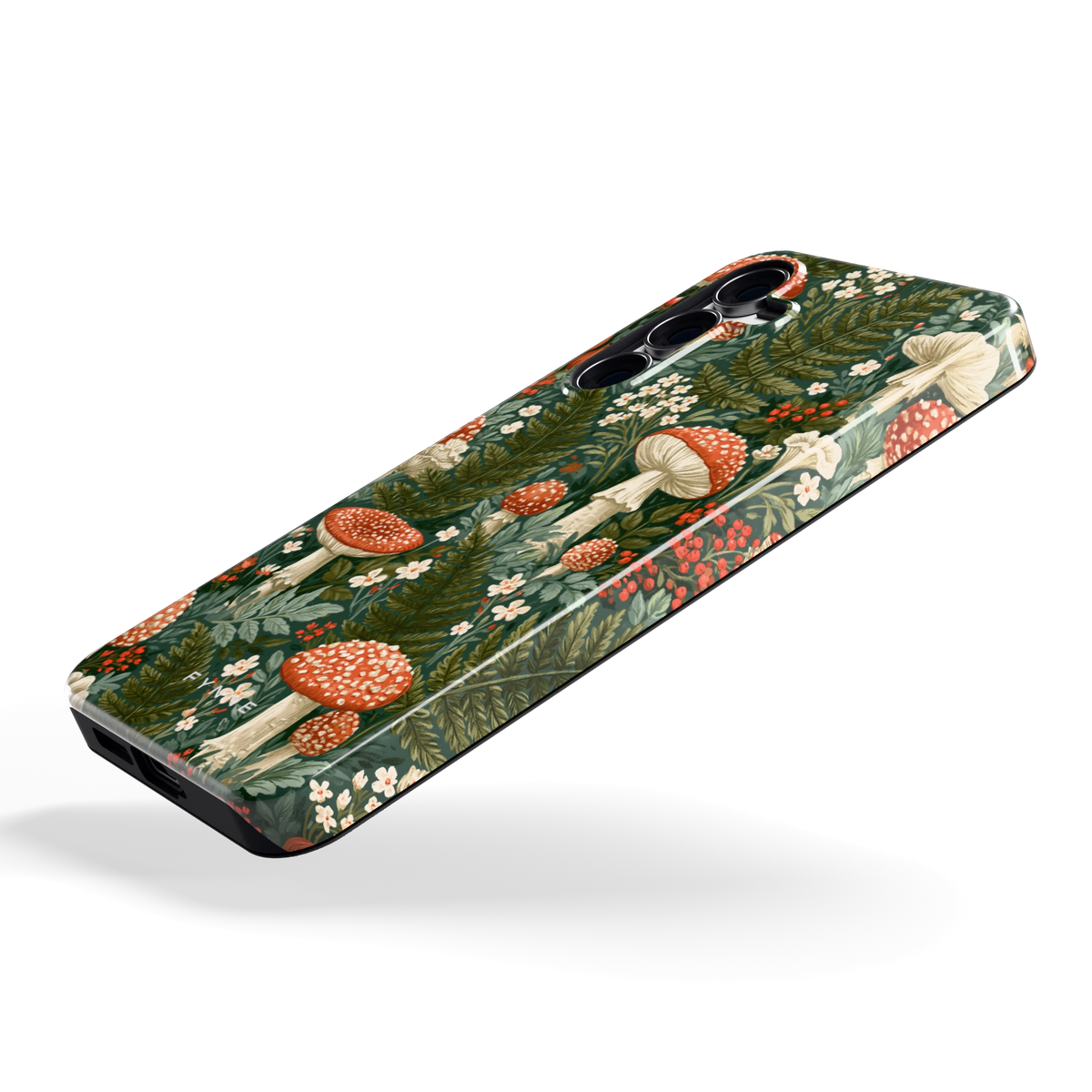 Vliegenzwammenbos hoesje voor Galaxy S25 FE, schuin