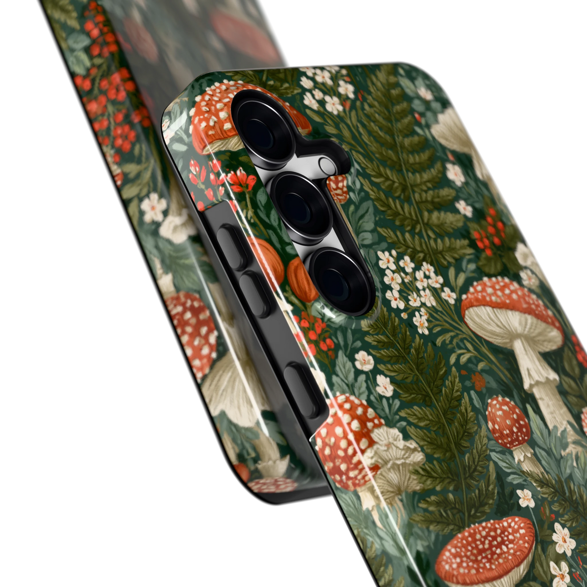 Vliegenzwammenbos hoesje voor Galaxy S25 FE, close-up