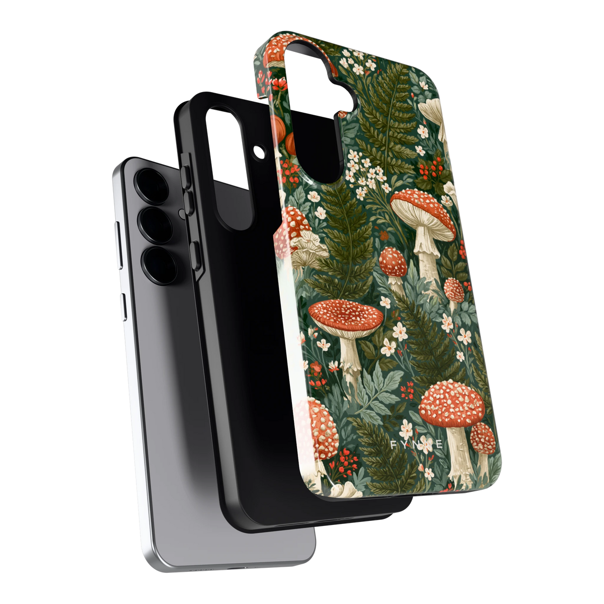 Vliegenzwammenbos hoesje voor Galaxy S25+, los van de telefoon