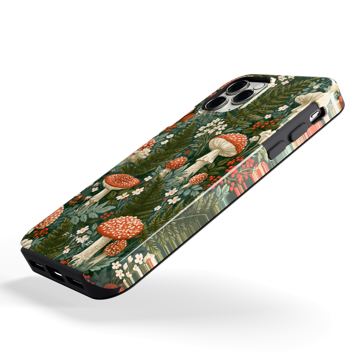 Vliegenzwammenbos hoesje voor iPhone 11 Pro, schuin