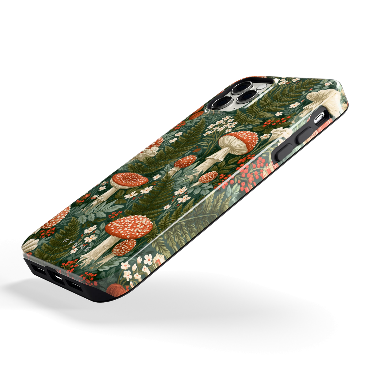 Vliegenzwammenbos hoesje voor iPhone 11 Pro Max, schuin