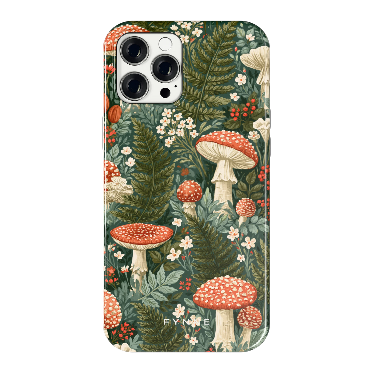 Vliegenzwammenbos hoesje voor iPhone 12 Pro Max, achterkant