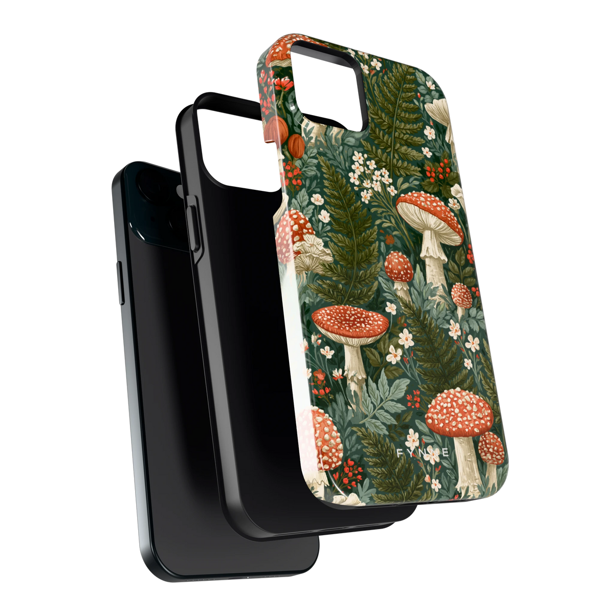 Vliegenzwammenbos hoesje voor iPhone 15 Plus, los van de telefoon