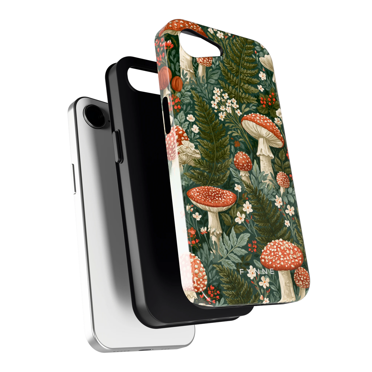 Vliegenzwammenbos hoesje voor iPhone 16e, los van de telefoon