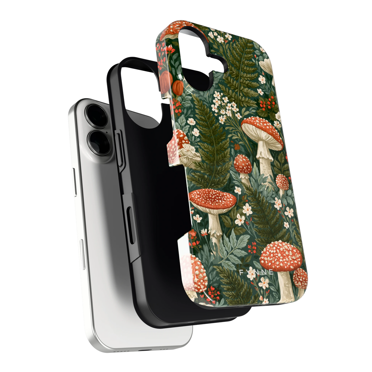 Vliegenzwammenbos hoesje voor iPhone 17, los van de telefoon