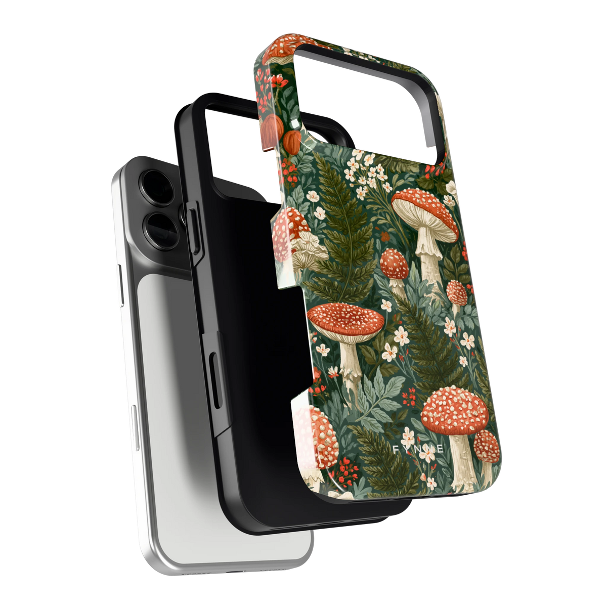 Vliegenzwammenbos hoesje voor iPhone 17 Pro Max, los van de telefoon